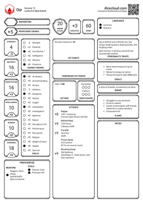 dicecloud|dicecloud cheat sheet.